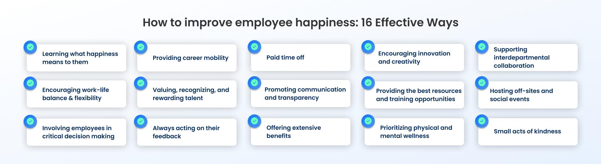 Employee Happiness How to improve employee happiness
